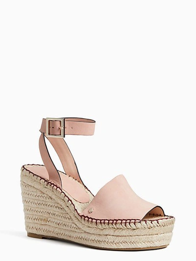 Shop Kate Spade Felipa Espadrille Sandals In Conch Shell Patent