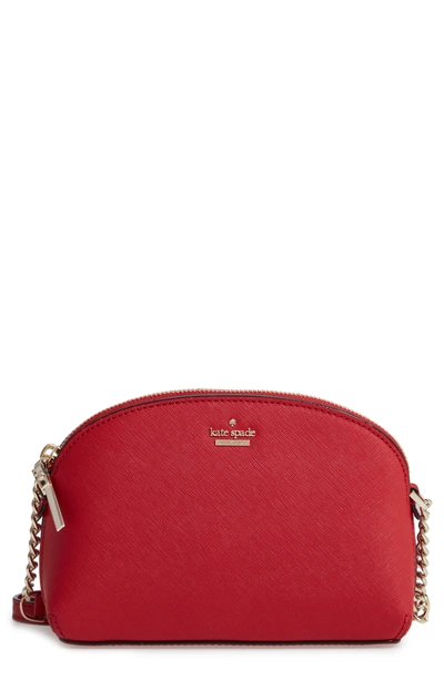 Shop Kate Spade Cameron Street - Hilli Leather Crossbody Bag - Red In Heirloom Red