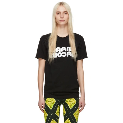 Shop Marc Jacobs Black Redux Grunge Backwards T-shirt In 001 Black