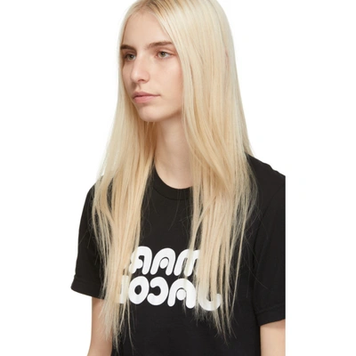Shop Marc Jacobs Black Redux Grunge Backwards T-shirt In 001 Black