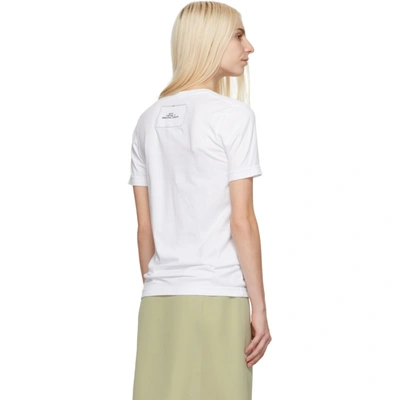 Shop Marc Jacobs White Redux Grunge Backwards T-shirt In 111 Ivory