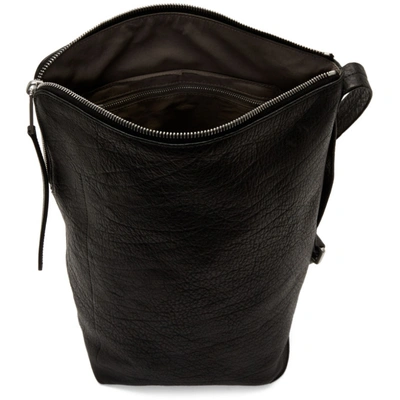 Shop Rick Owens Black Small Bucket Backpack