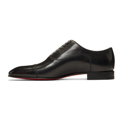 Shop Christian Louboutin Black Greggo Oxfords In Bk01 Black