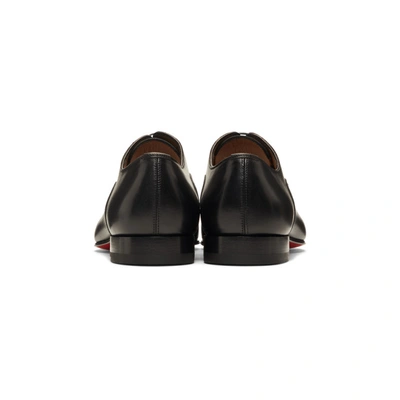 Shop Christian Louboutin Black Greggo Oxfords In Bk01 Black