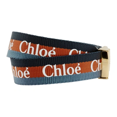 Shop Chloé Chloe Blue Valmy Bracelet In 44f Vinylbl