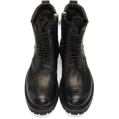 Shop Rick Owens Black Low Army Boots In 09 Black