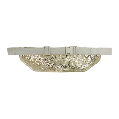 Shop Rick Owens Gold Metallic Money Belt Pouch In 02 Gold