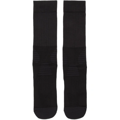Shop Y-3 Black Logo Tube Socks In Blkwht
