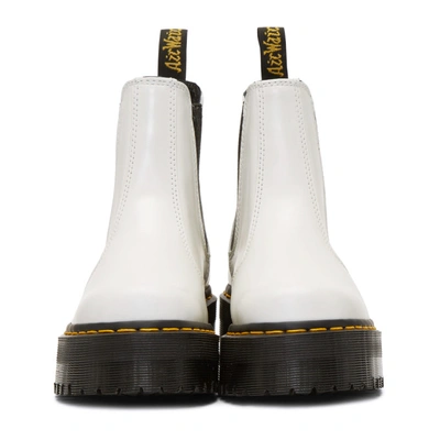 Shop Dr. Martens White 2976 Quad Chelsea Boots