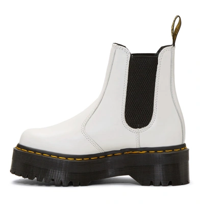 Shop Dr. Martens' Dr. Martens White 2976 Quad Chelsea Boots