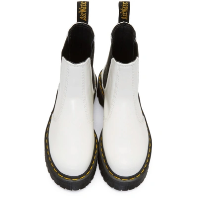Shop Dr. Martens White 2976 Quad Chelsea Boots