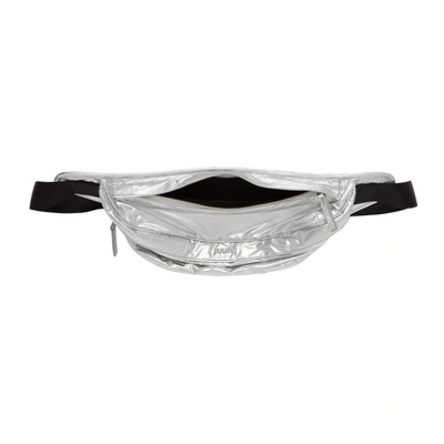 Shop Juunj Juun.j Silver Logo Fanny Pack In 3 Grey