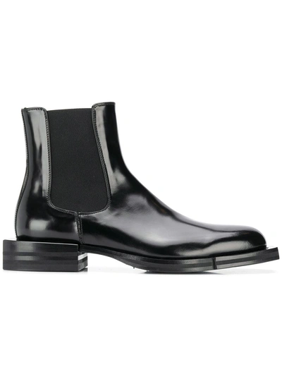 Shop Alexander Mcqueen Slip-on Boots - Black
