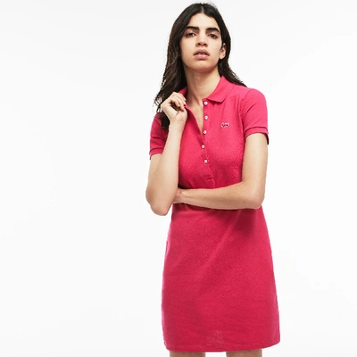 Lacoste Women's Stretch Cotton Mini Piqué Polo Dress In Pink | ModeSens