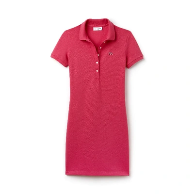 Lacoste Women's Stretch Cotton Mini Piqué Polo Dress In Pink | ModeSens