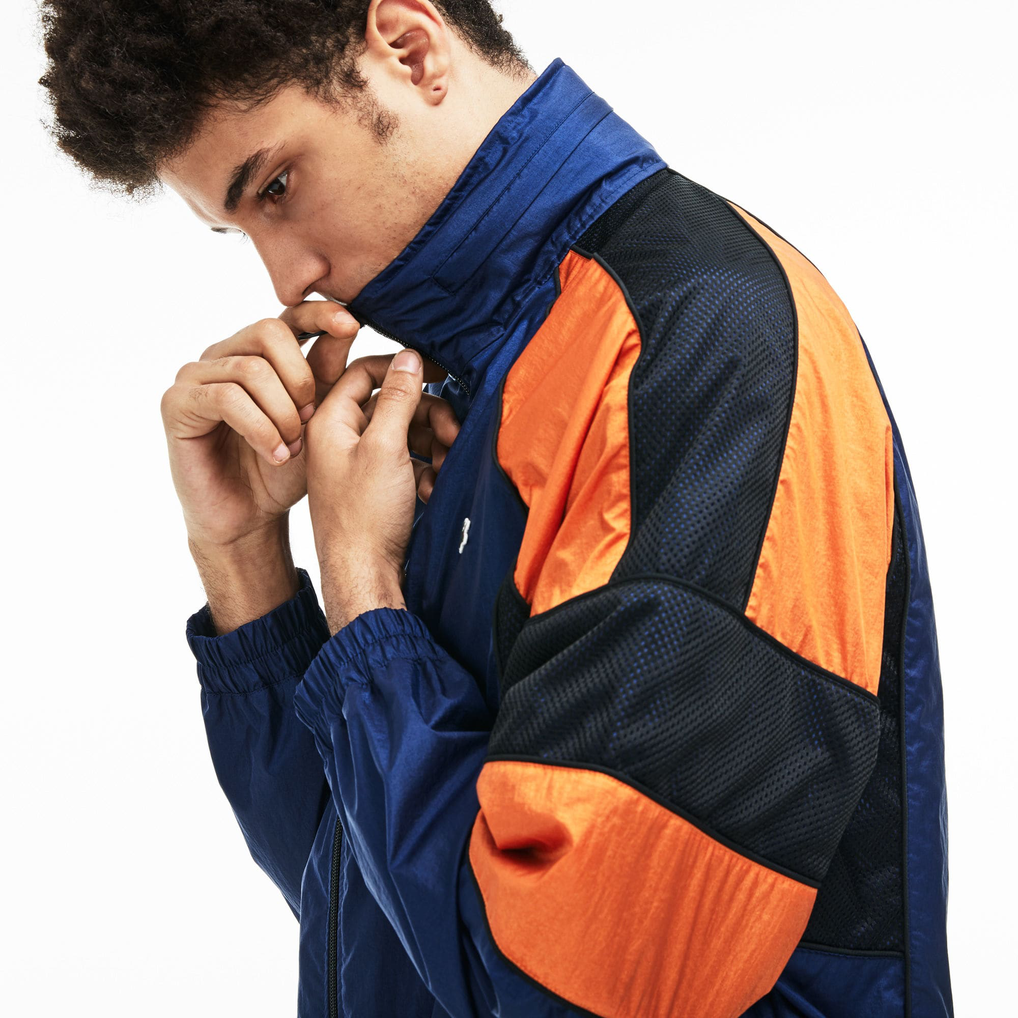 lacoste nylon track jacket