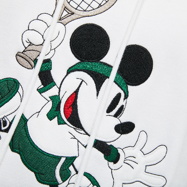 unisex disney mickey embroidery hooded fleece sweatshirt