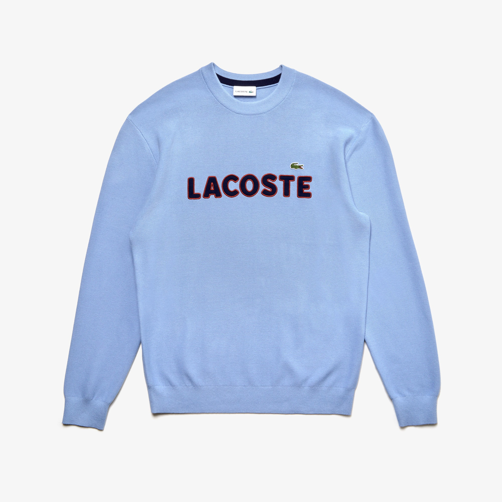 navy blue lacoste sweater