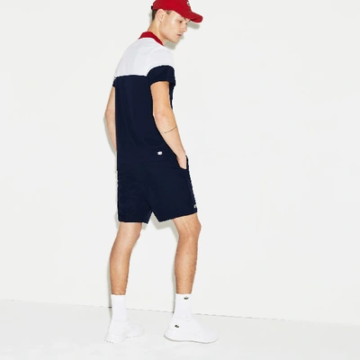 Lacoste Lightweight Diamond Taffeta Tennis Shorts - 4xl - 9 In Blue