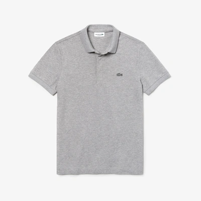 Shop Lacoste Men's Stretch Cotton Smart Paris Polo - S - 3 In Grey