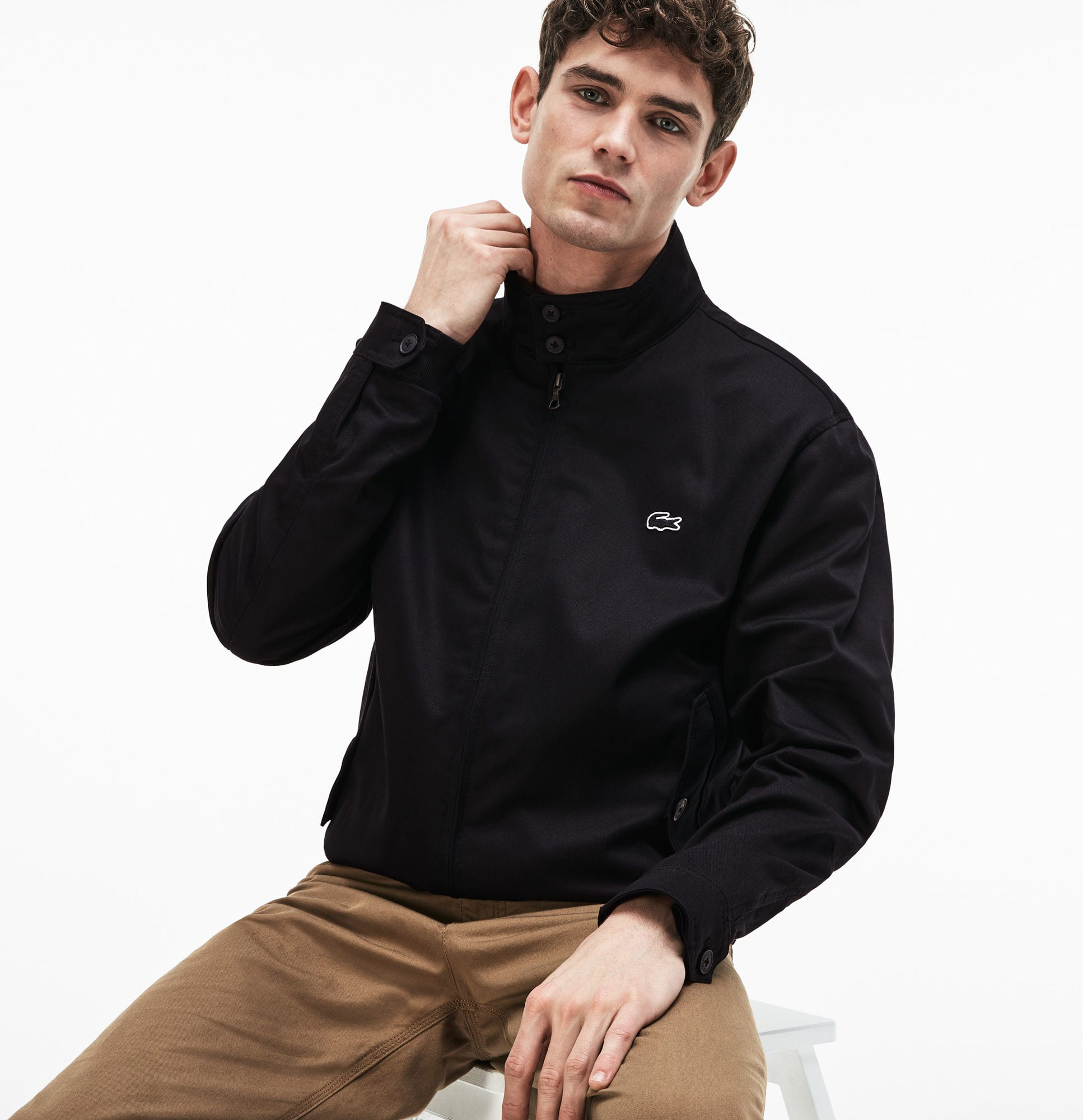 lacoste cotton jacket