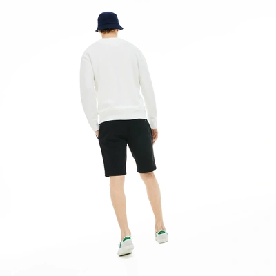Shop Lacoste Men's Slim Fit Stretch Gabardine Shorts - 40 In Black