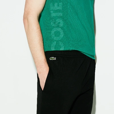 Shop Lacoste Men's Sport Fleece Tennis Sweatpants - 3xl - 8 In Black