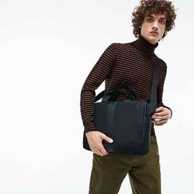 Lacoste Men's Urban Trek Contrast Accents Nylon Computer Bag In Black |  ModeSens