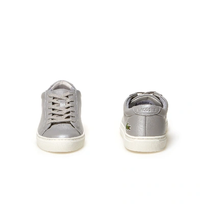 Shop Lacoste Women's L.12.12 Leather Sneakers In Grey