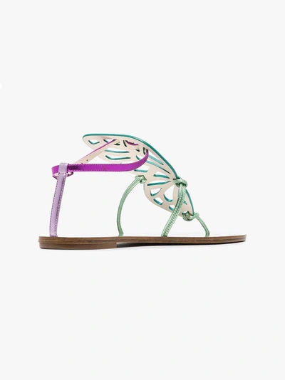 Shop Sophia Webster Flache 'bibi Butterfly' Sandalen In Multicoloured