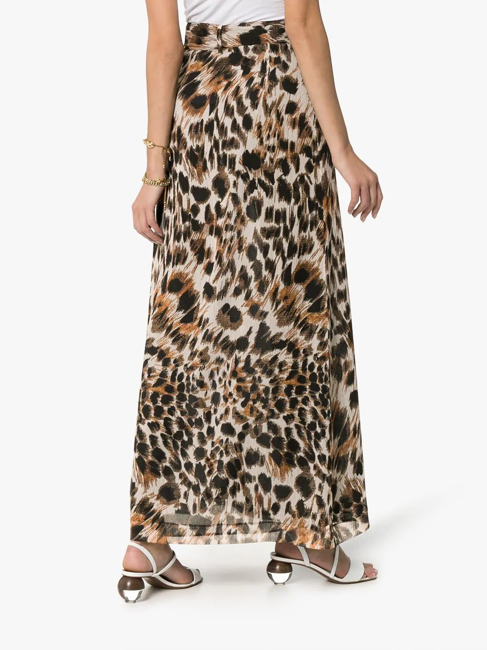 nanushka leopard skirt