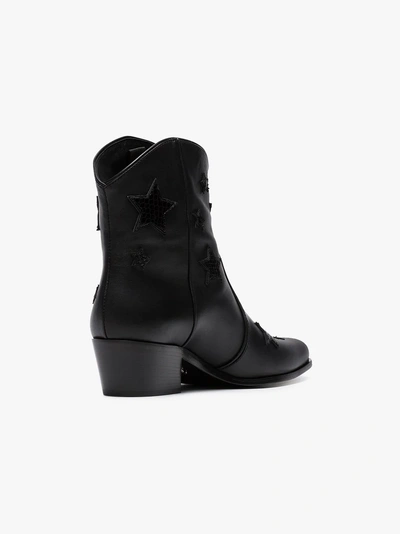 Shop Miu Miu Verzierte Cowboystiefel In Black