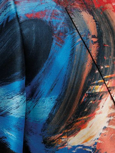 Shop Alexander Mcqueen Painter's Canvas Jacket In Multicolor