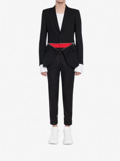 Shop Alexander Mcqueen Deconstructed Jacket In Black