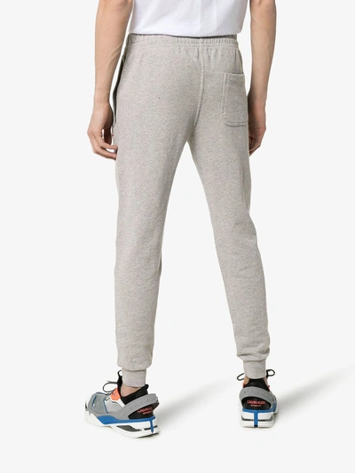 Shop Maison Kitsuné Fox Detail Drawstring Sweatpants - Men's - Cotton In Grey