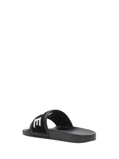 Shop Givenchy Flat Sandals In Nero/bianco