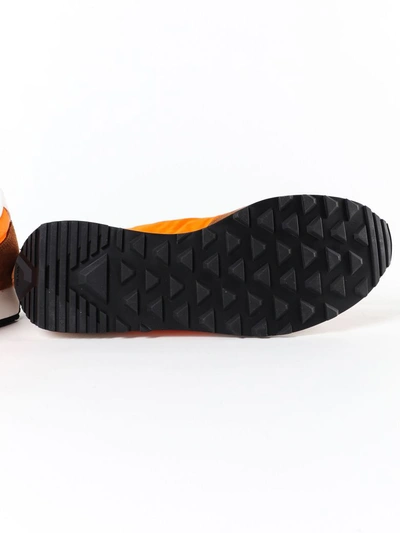 Shop Prada Logo Sneakers In X Tabacco/arancio
