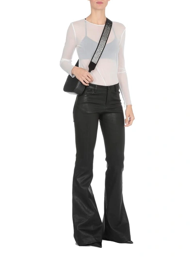 Shop Kate Cate Shiny Fall Shoulder Strap In Black