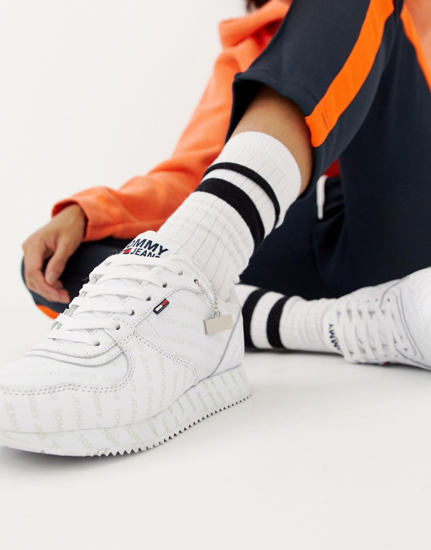 tommy jeans classic flag trainers