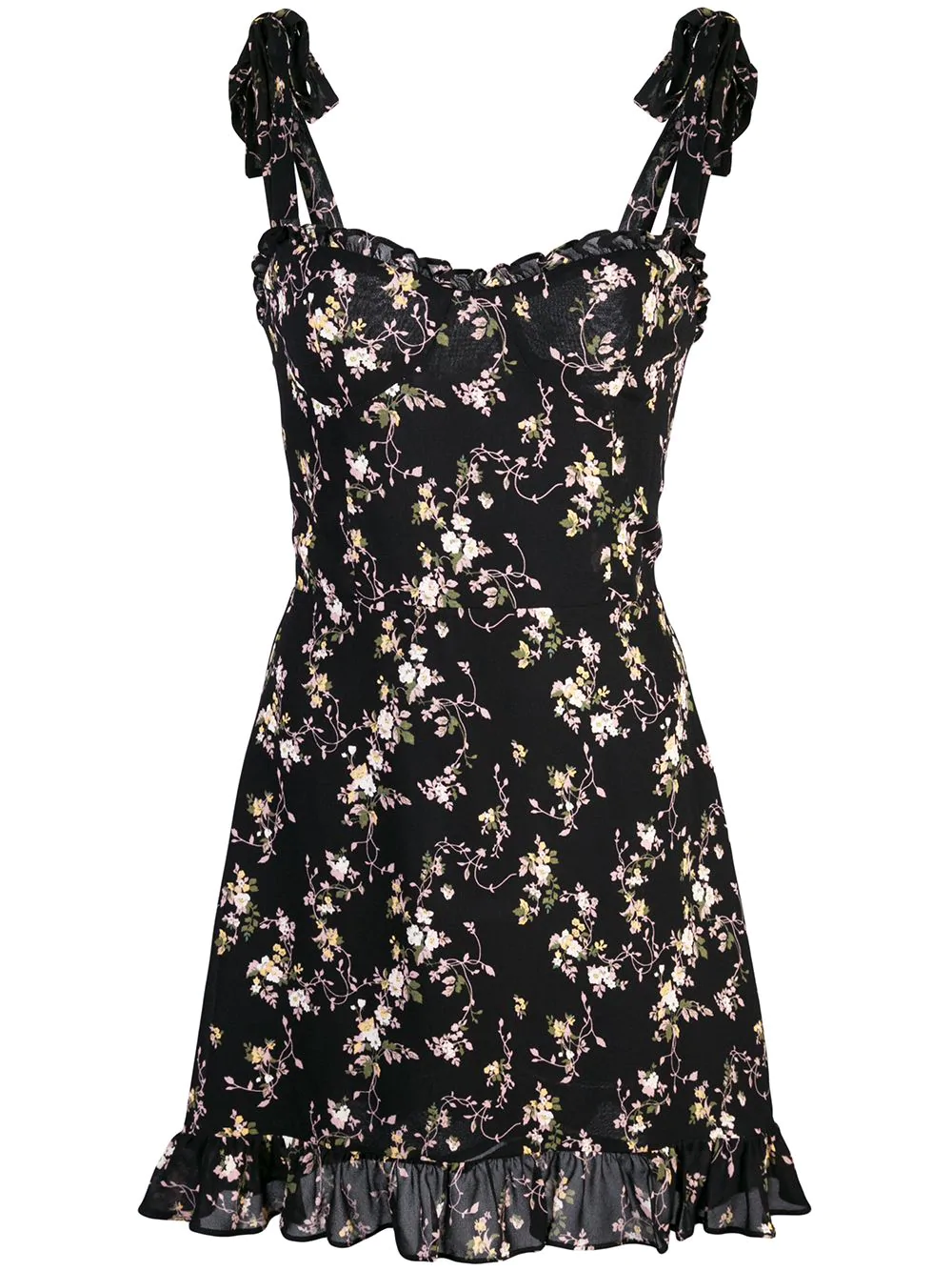 reformation christine dress black