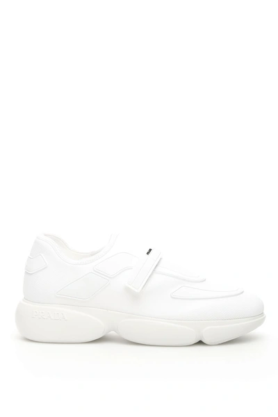 Shop Prada Cloudbust Sneakers In Bianco|bianco