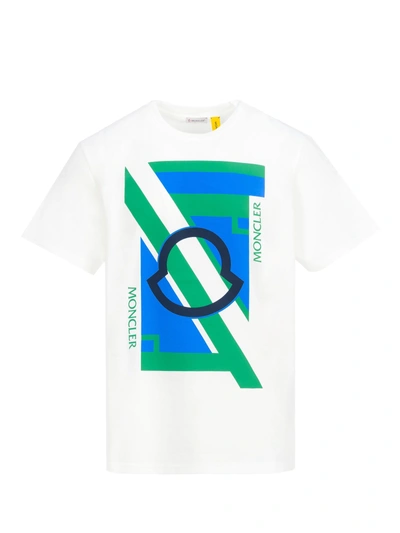 Shop Moncler By Craig Green T-shirt In White Multi
