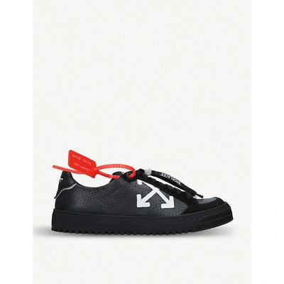 Shop Off-white Polo 3.0 Leather Trainers In Blk/white