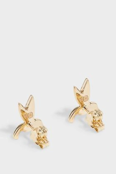 Shop Sydney Evan Hummingbird Stud Earrings In Y Gold
