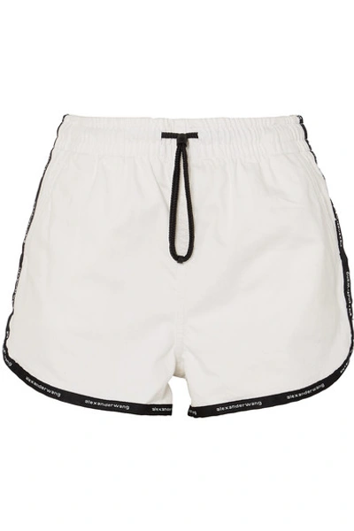 Shop Alexander Wang T Denim Shorts In White