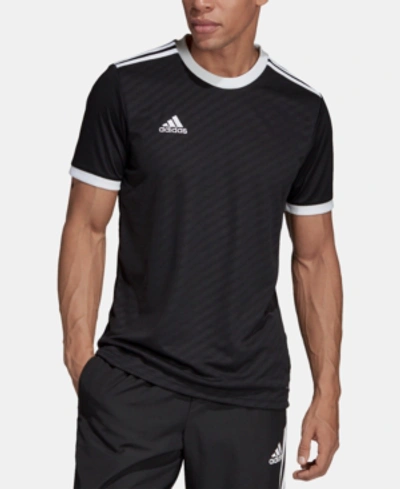 Shop Adidas Originals Adidas Men's Tiro Jacquard Soccer Jersey In Black/wht