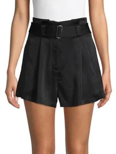 Shop A.l.c Deliah Belted Shorts In Black