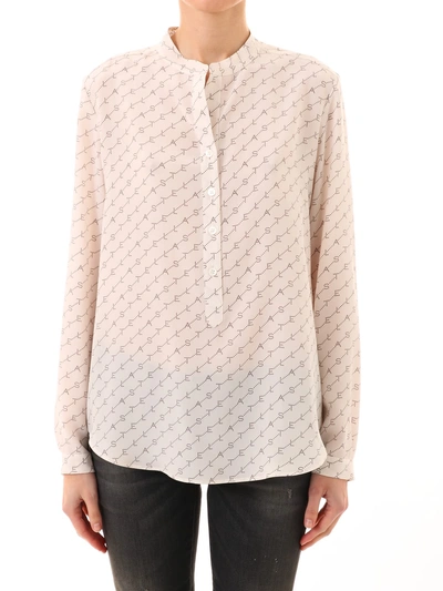 Shop Stella Mccartney Silk Shirt Cream In White