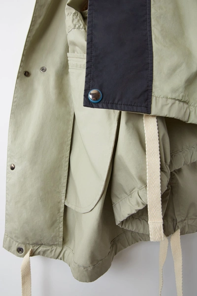 Shop Acne Studios Hooded Parka Stone Grey