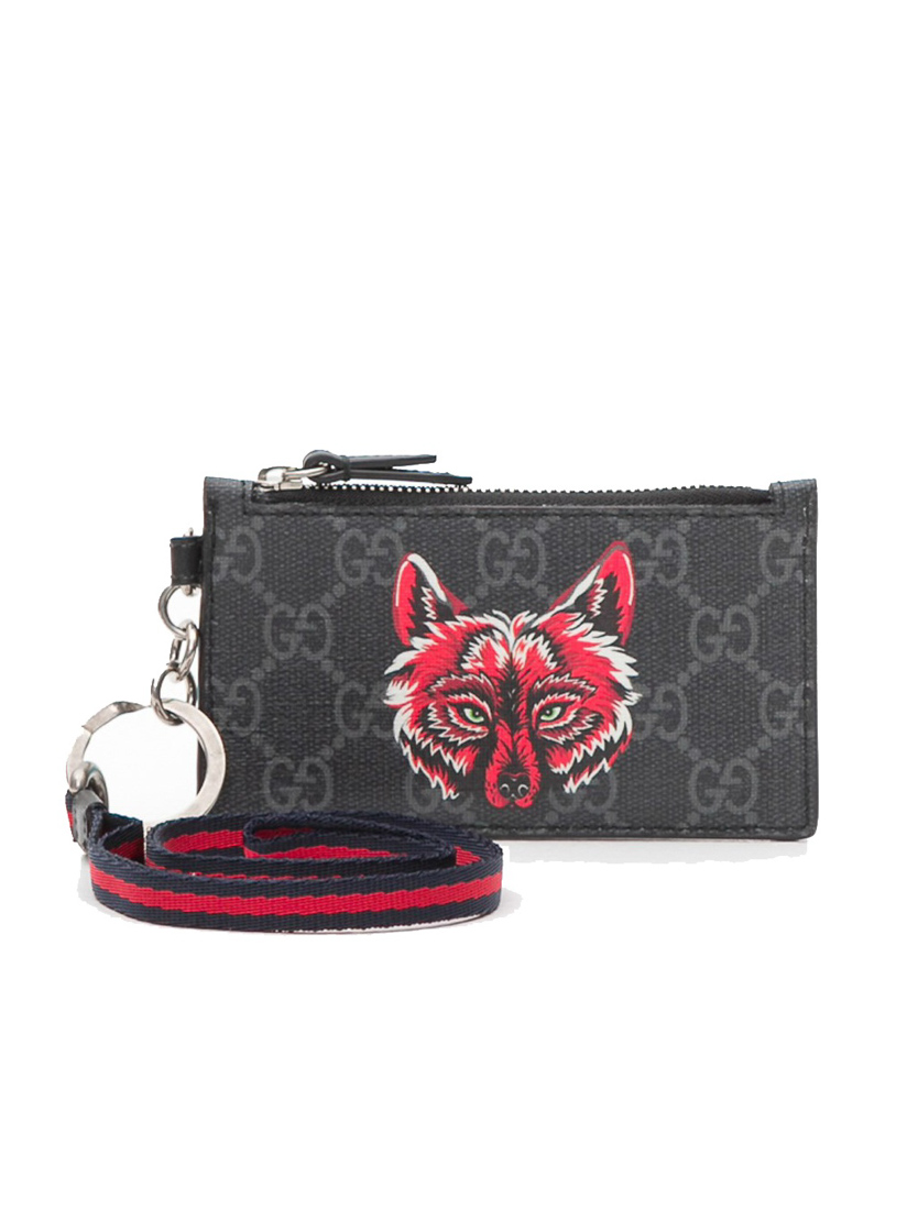 gucci fox card holder